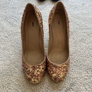 JCrew Sequin Heels